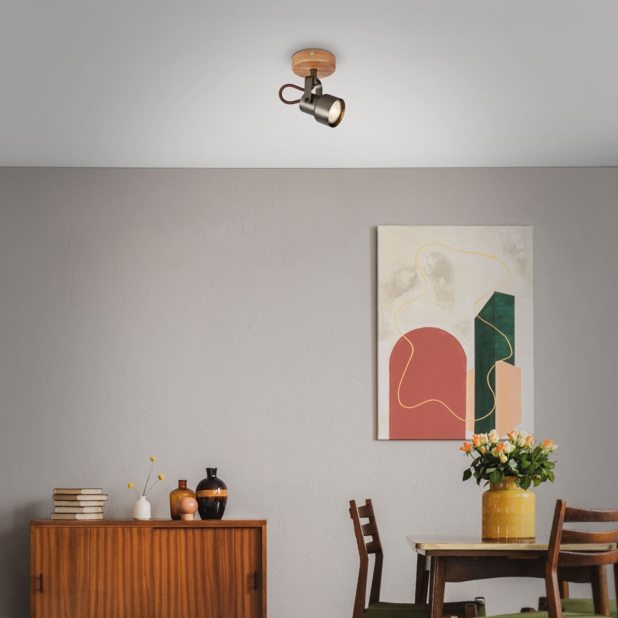 Brilo - Faretto LED TAHUN 1xGU10/5W/230V 3000K marrone