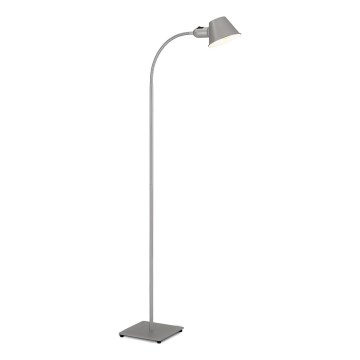Brilo - Flexible Stehleuchte 1xE27/10W/230V silbern