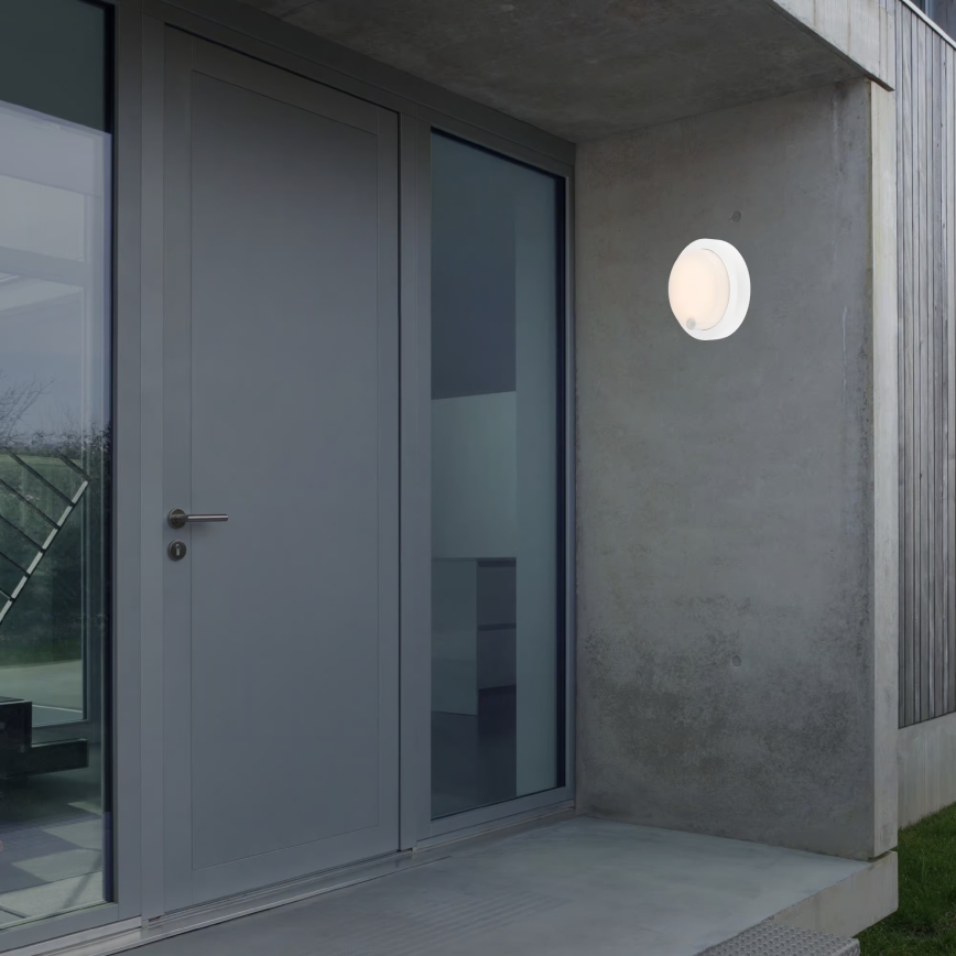 Brilo - Lampada da parete ricaricabile LED per esterni con sensore LED/4W/5V 4400 mAh IP44 bianco