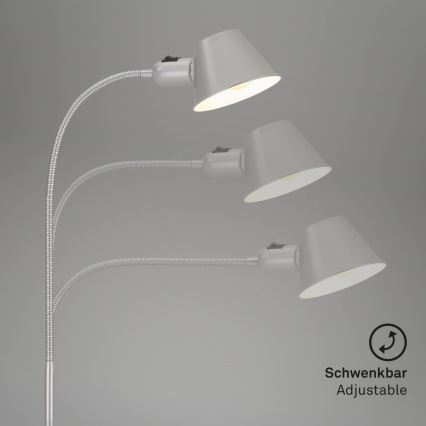 Brilo - Lampada da tavolo 1x E27/10W/230V cromo opaco