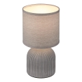 Brilo - Lampada da tavolo INO 1xE14/10W/230V grigia