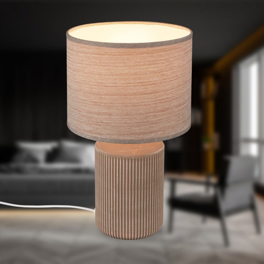 Brilo - Lampada da tavolo INO 1xE14/10W/230V marrone