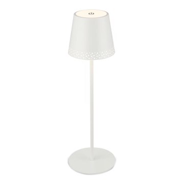 Brilo - Lampada da tavolo per esterni LED dimmerabile ricaricabile a sfioramento KIKI LED/2,6W/5V IP44 2600 mAh bianca