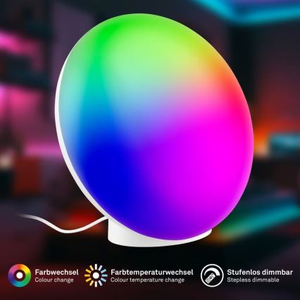 Brilo - Lampada da tavolo ricaricabile LED RGBIC dimmerabile TARA LED/6W/5V 3000-6500K Wi-Fi Tuya + telecomando