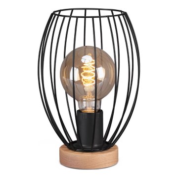 Brilo - Lampada da tavolo WAKTU 1xE27/25W/230V albero di caucciù