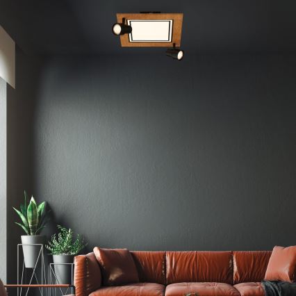 Brilo - Lampada da soffitto LED/12W/230V + 2xGU10/9W 3000K