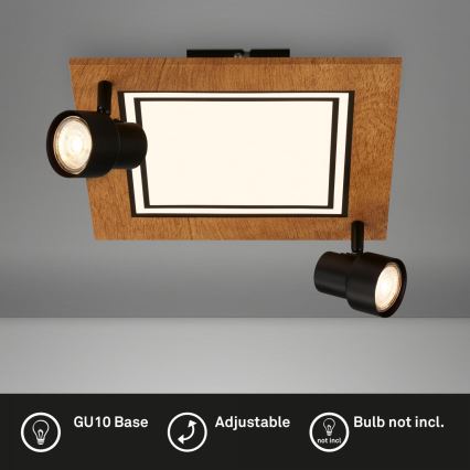 Brilo - Lampada da soffitto LED/12W/230V + 2xGU10/9W 3000K