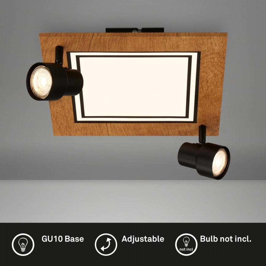 Brilo - Lampada da soffitto LED/12W/230V + 2xGU10/9W 3000K
