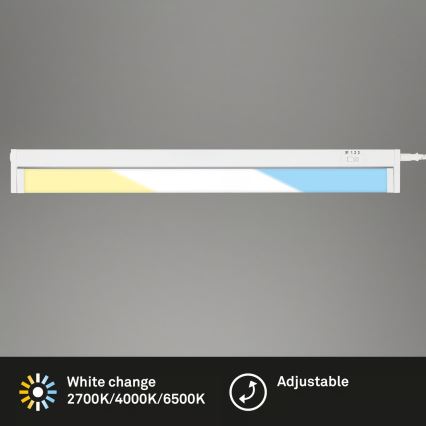 Brilo - Lampada sottopensile LED/6W/230V 2700/4000/6500K 54,5 cm bianco