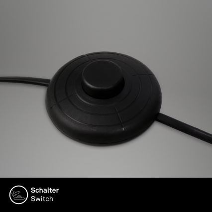 Brilo - Lampadaire 1xE27/10W/230V noir