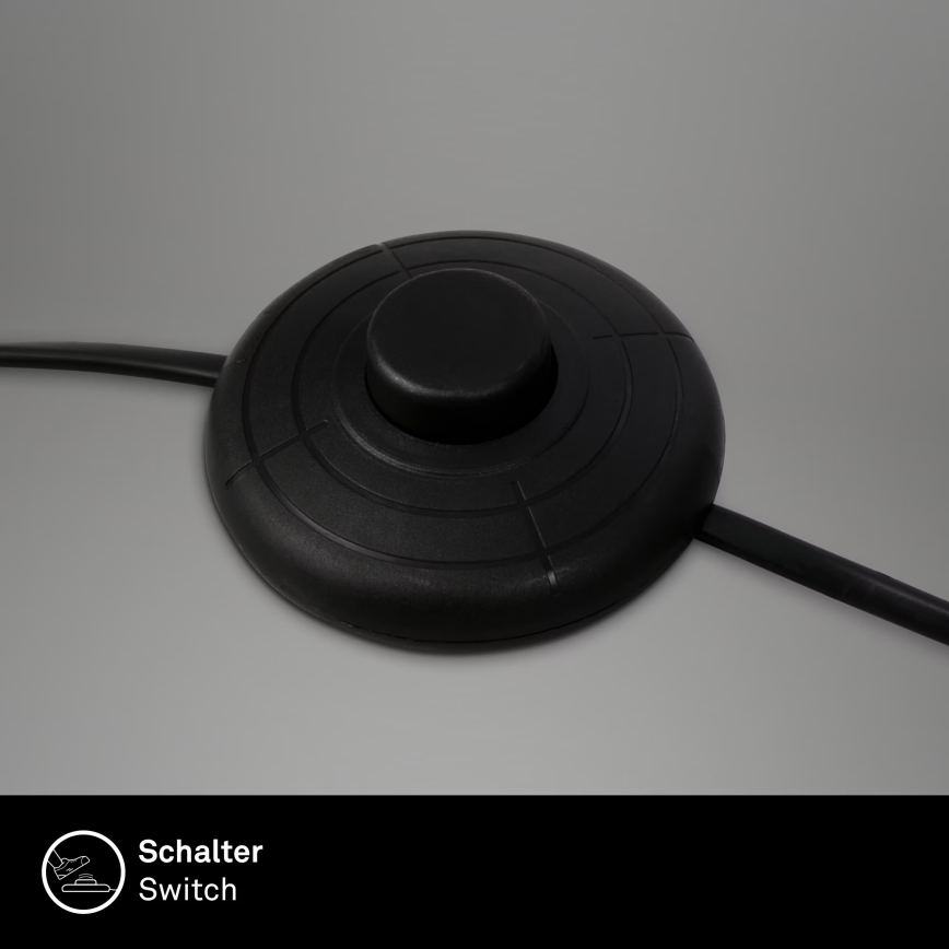 Brilo - Lampadaire 1xE27/10W/230V noir