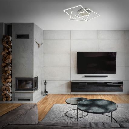 Brilo - Lampadario a plafone LED dimmerabile FRAME LED/40W/230V 2700-5000K Wi-Fi Tuya + telecomando