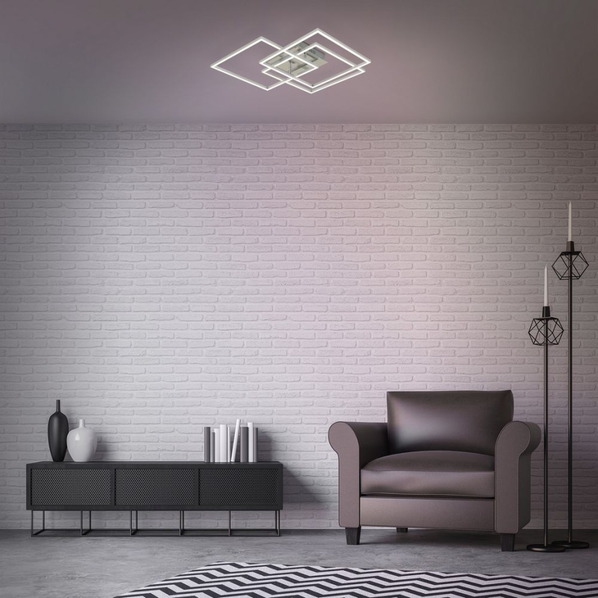 Brilo - Lampadario a plafone LED dimmerabile FRAME LED/40W/230V 2700-5000K Wi-Fi Tuya + telecomando