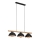 Brilo - Lampadario a sospensione con filo 3xE27/40W/230V albero di caucciù