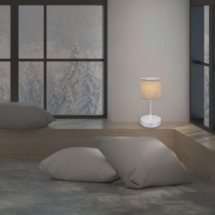 Brilo - Lampe de table d'extérieur à intensité variable et rechargeable LOLE LED/3W/5V IP44 argent/beige