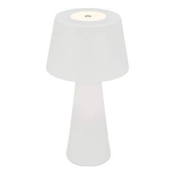 Brilo - Lampe de table d'extérieur à intensité variable et rechargeable LED/3,5W/5V IP44 blanc
