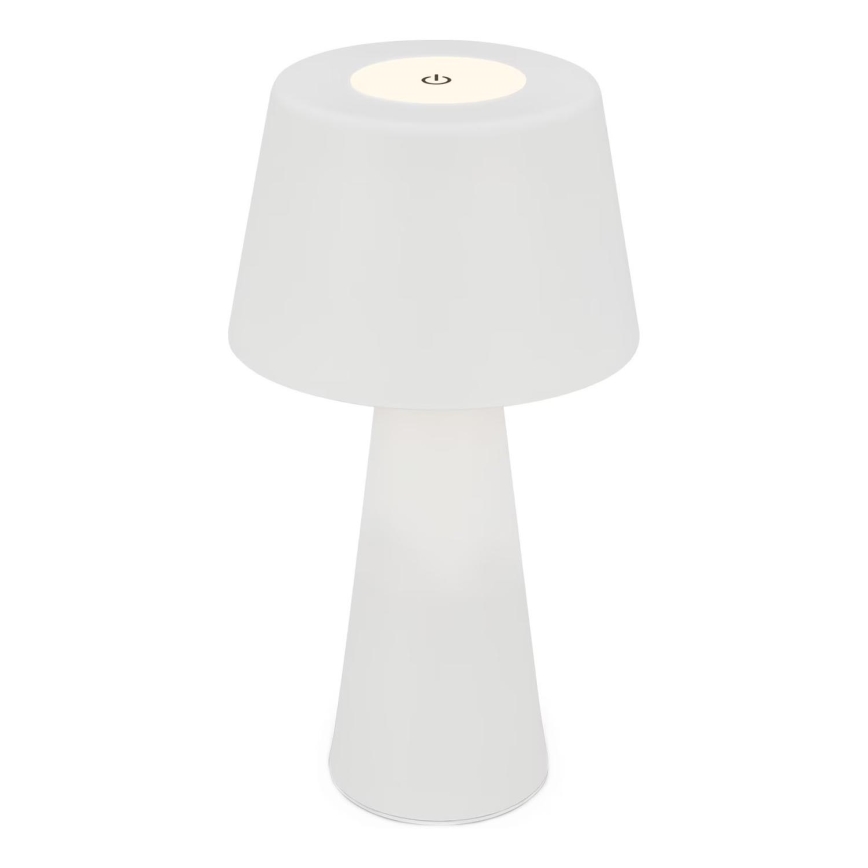 Brilo - Lampe de table d'extérieur à intensité variable et rechargeable LED/3,5W/5V IP44 blanc