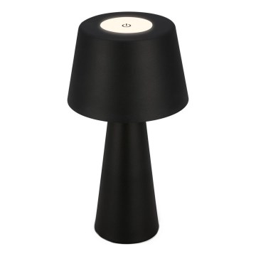 Brilo - Lampe de table d'extérieur à intensité variable et rechargeable LED/3,5W/5V IP44 noir
