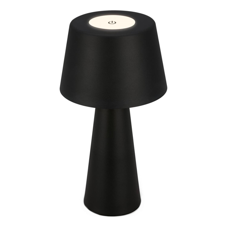 Brilo - Lampe de table d'extérieur à intensité variable et rechargeable LED/3,5W/5V IP44 noir