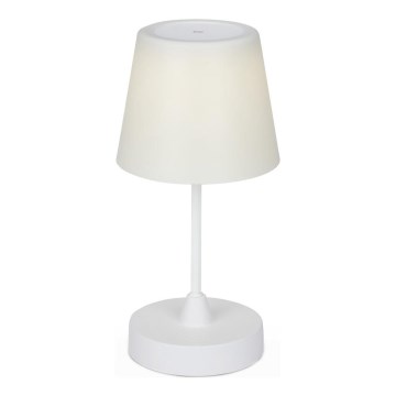 Brilo - Lampe de table d'extérieur à intensité variable et rechargeable LED/3W/5V IP44 blanc