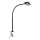 Brilo - Lampe de table flexible avec pince TRASNA LED/7,5W/230V noir