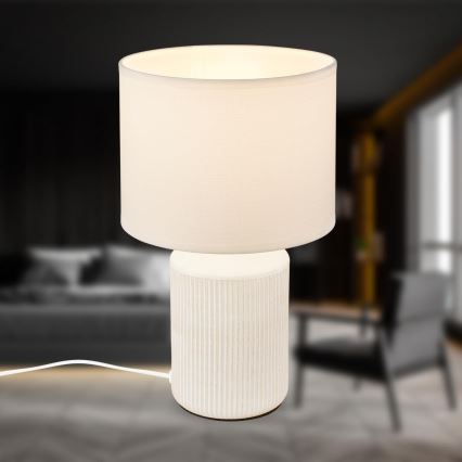 Brilo - Lampe de table INO 1xE14/10W/230V blanche