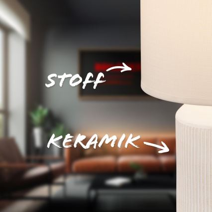 Brilo - Lampe de table INO 1xE14/10W/230V blanche