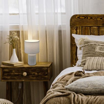 Brilo - Lampe de table INO 1xE14/10W/230V grise