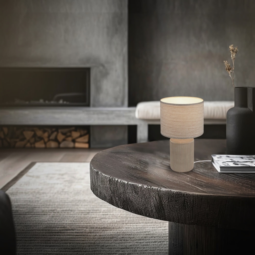 Brilo - Lampe de table INO 1xE14/10W/230V marron