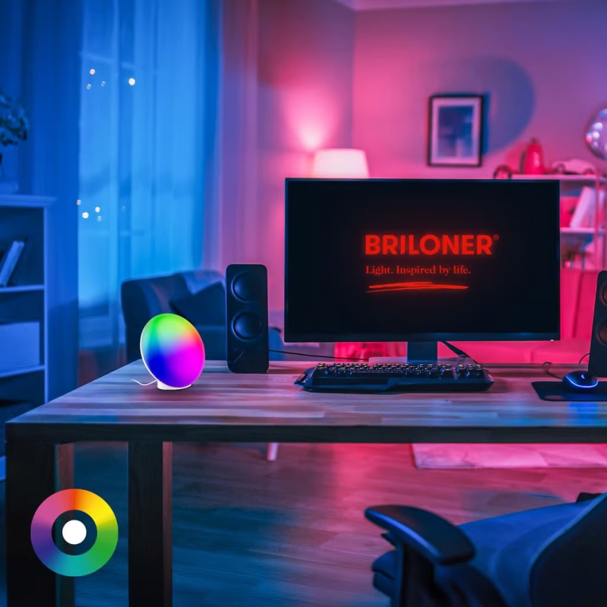 Brilo - Lampe de table rechargeable dimmable LED RGBIC TARA LED/6W/5V 3000-6500K Wi-Fi Tuya + télécommande
