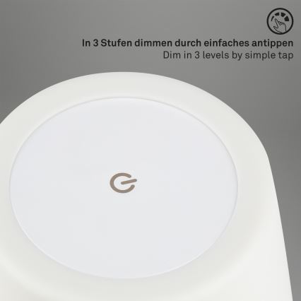 Brilo - Lampe rechargeable à intensité variable LED/3W/5V IP44
