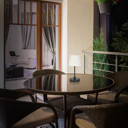 Brilo - LED da esterno dimmerabile rechargeable lampada LED/3W/5V IP44