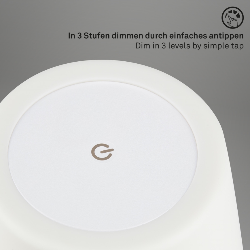 Brilo - LED da esterno dimmerabile rechargeable lampada LED/3W/5V IP44