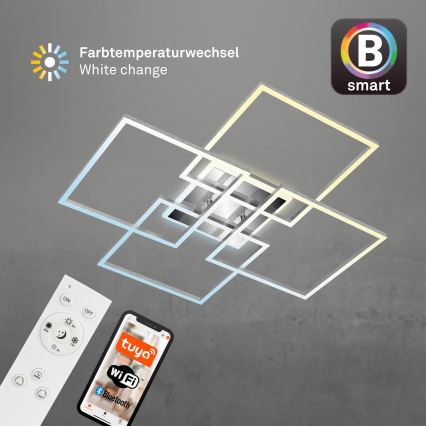 Brilo - LED dimmbare Deckenleuchte FRAME LED/50W/230V 2700-6500K Wi-Fi Tuya + Fernbedienung