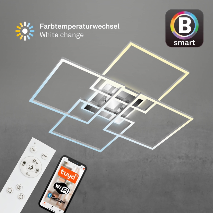 Brilo - LED dimmbare Deckenleuchte FRAME LED/50W/230V 2700-6500K Wi-Fi Tuya + Fernbedienung