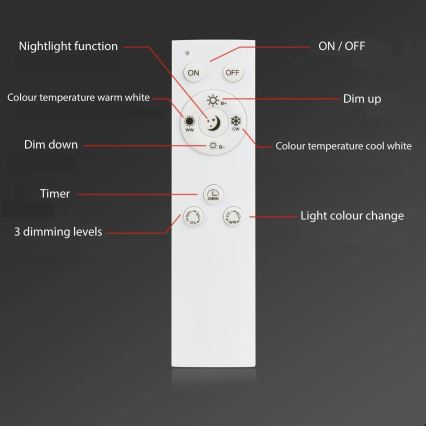 Brilo - LED dimmbare Deckenleuchte FRAME LED/50W/230V 2700-6500K Wi-Fi Tuya + Fernbedienung