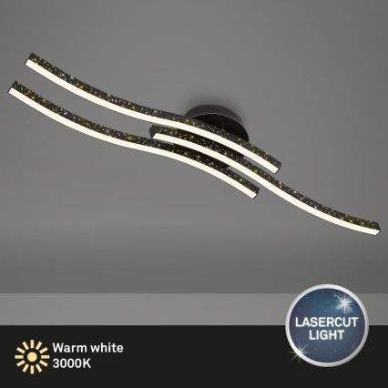 Brilo - LED-Deckenleuchte LED/19W/230V 3000K schwarz