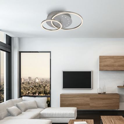 Brilo - LED-dimmbare Deckenleuchte LED/26W/230V 3000K mattchrom