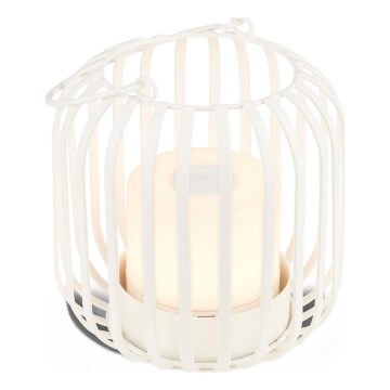 Brilo - LED Dimmerabile rechargeable per esterni lampada da tavolo LED/2W/5V IP44 bianco