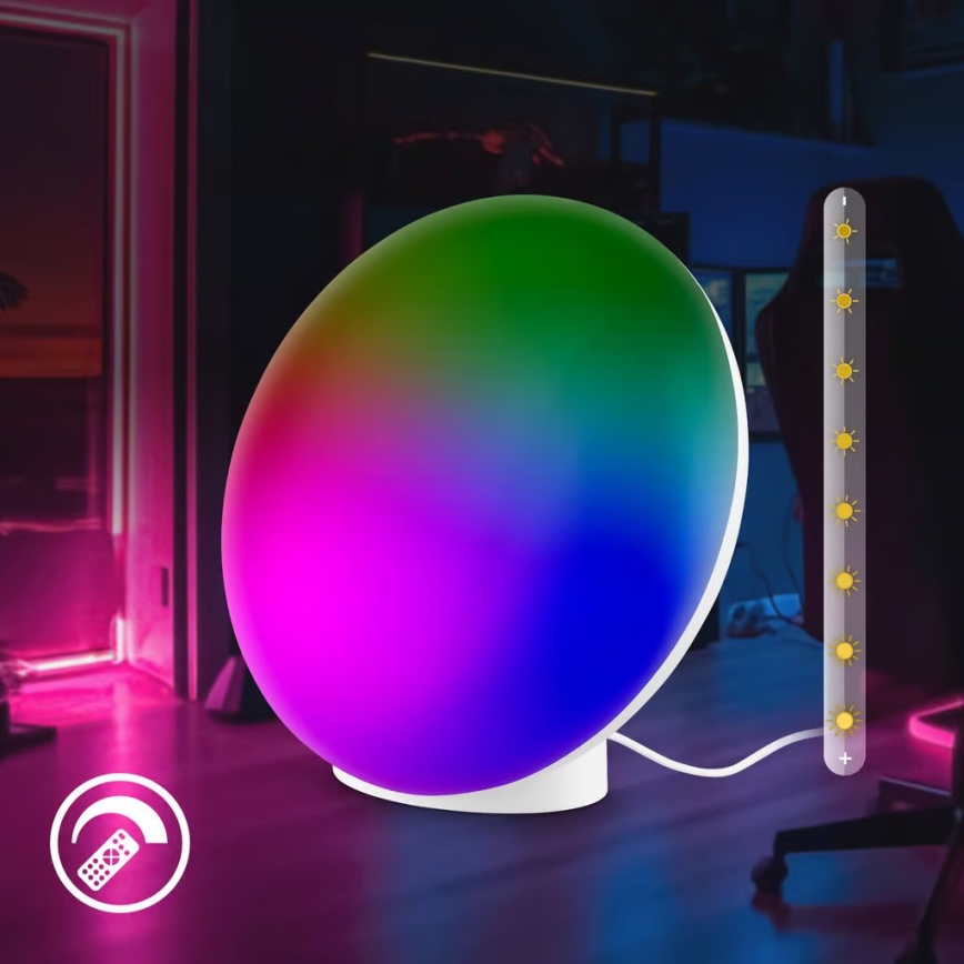 Brilo - LED RGBIC dimmbare, wiederaufladbare Schreibtischlampe TARA LED/6W/5V 3000-6500K Wi-Fi Tuya + Fernbedienung