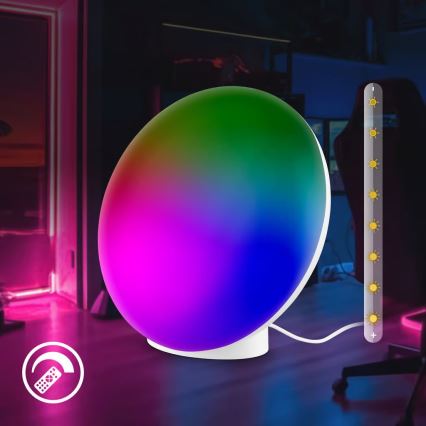 Brilo - LED RGBIC Lampe de table dimmable TARA LED/6W/230V 3000-6500K blanche + télécommande