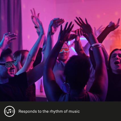 Brilo - LED RGBW dimmbarer Musik-Strip 6,65m LED/18W/230V Wi-Fi Tuya + Fernbedienung