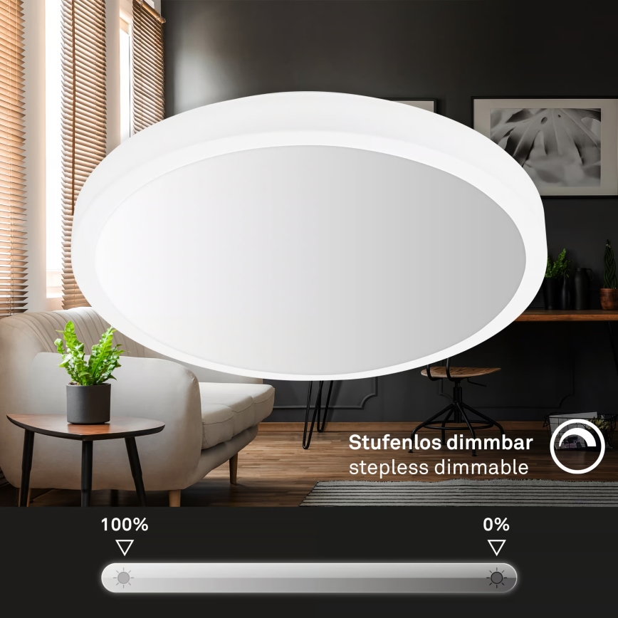 Brilo - dimmbare LED RGBW-Deckenleuchte LED/20W/230V 2200-6500K Wi-Fi Tuya Ø 27 cm