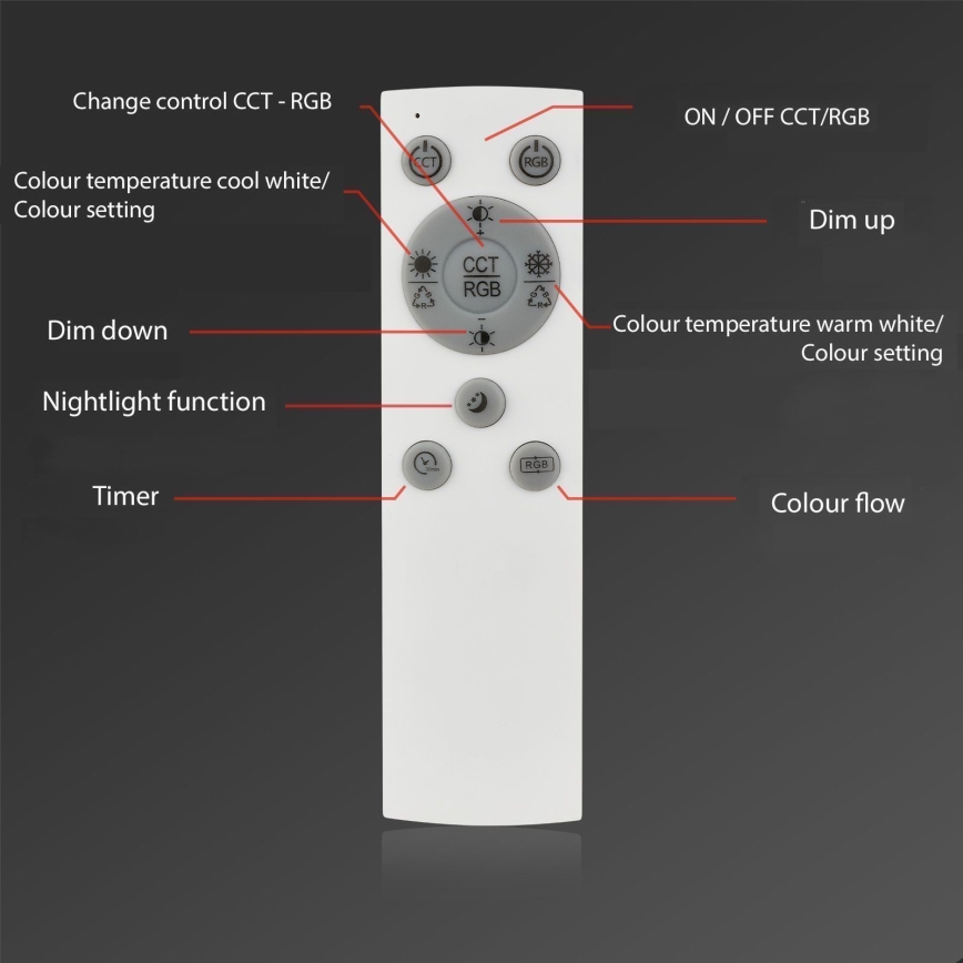 Brilo - LED RGBW Lampadario a plafone dimmerabile FRAME 2xLED/21W/230V 2700-6500K + telecomando
