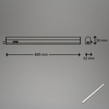 Brilo - LED-Unterbauleuchte LED/10W/230V 4000K 87,3 cm