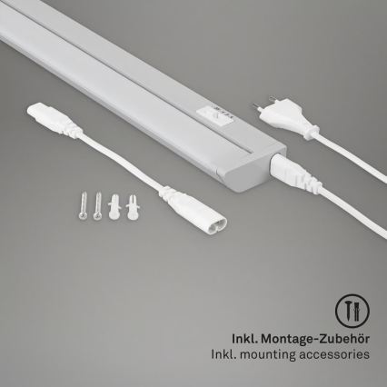 Brilo - LED-Unterbauleuchte LED/6W/230V 2700/4000/6500K 54,5 cm silber