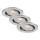 Brilo - Lot de 3 luminaires LED encastrables dimmables pour salle de bains DIMM LED/5,5W/230V IP23 chrome mat
