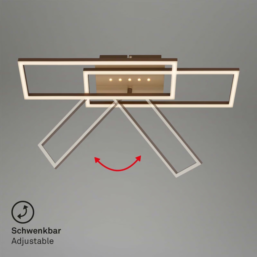Brilo - Plafoniera dimmerabile LED/30W/230V 3000K marrone