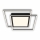 Brilo - Plafoniera LED 2xLED/16W/230V + LED/19W 51,5x51,5 cm 3000K nero