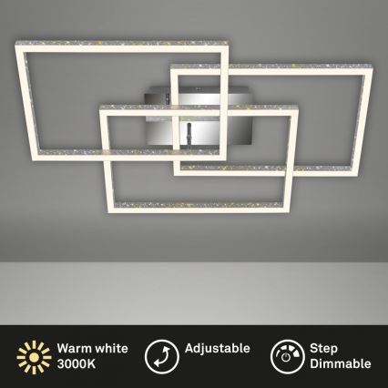 Brilo - Plafoniera LED dimmerabile FRAME LED/57W/230V 3000K cromo opaco